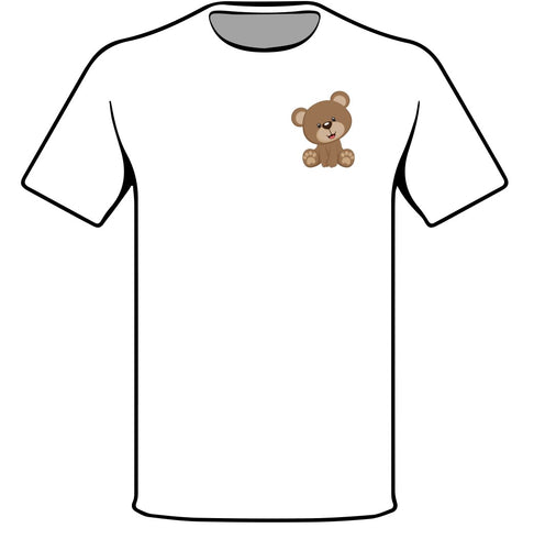 Short-sleeve White T-Shirt Kids Size M Medium