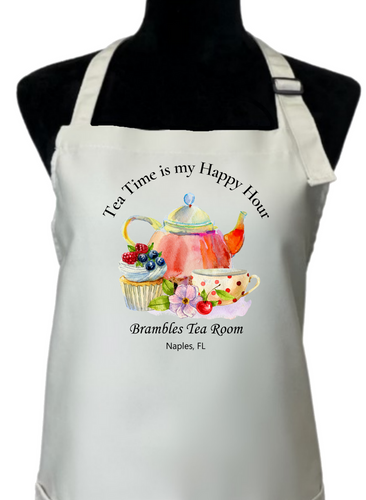 Tea Time is my Happy Hour Apron